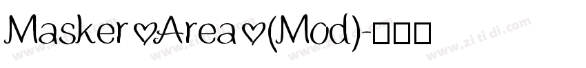 Masker Area (Mod)字体转换